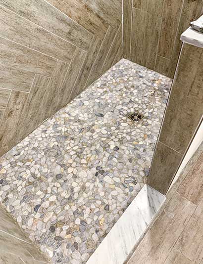 shower tilework