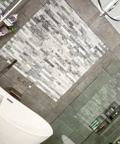 bathroom tile installation
